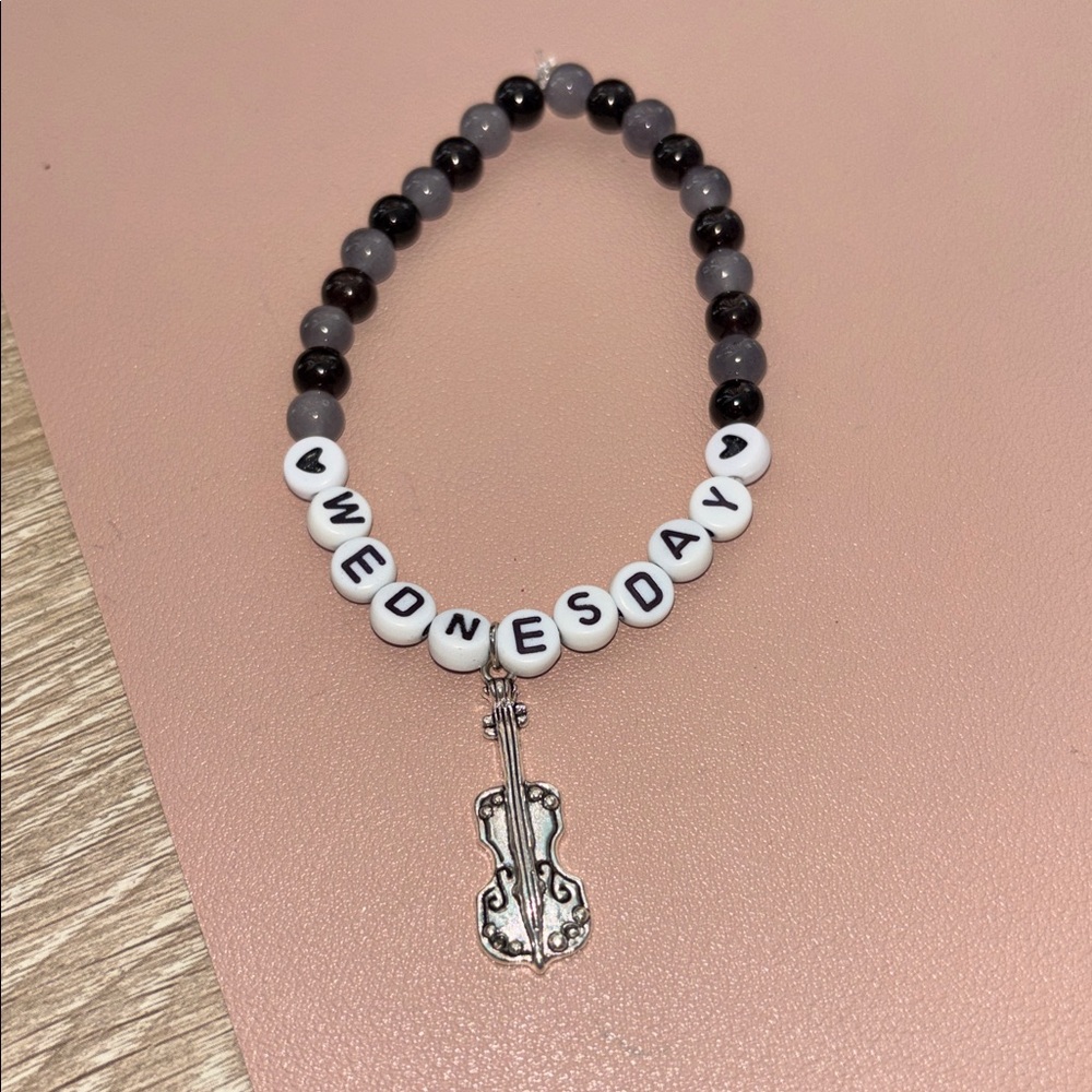 Tv show fandom vibes handcrafted bracelet 🖤🎻